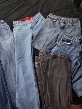 Like New Size 10 Boys Jeans Lot!  (Seven Pairs)